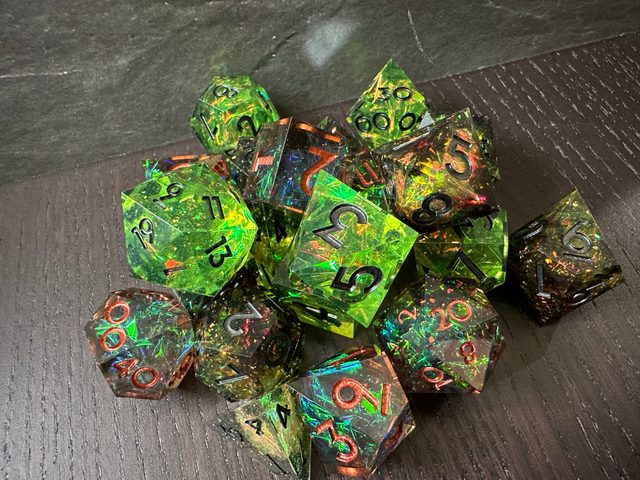 Black Emerald, Blight, Eldritch Fire photographed by Significant Otter