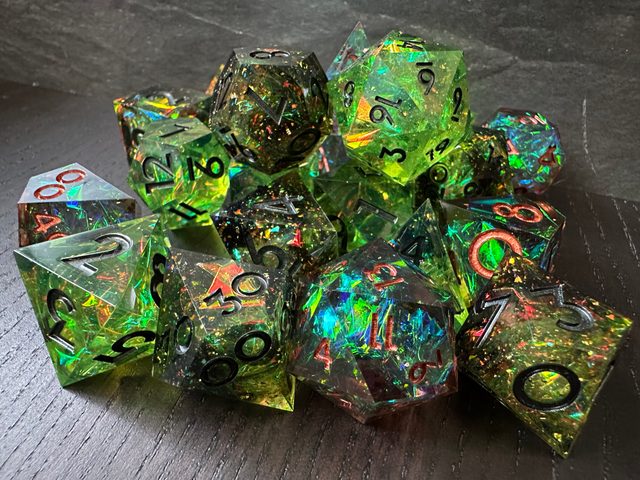 Black Emerald, Blight, Eldritch Fire photographed by Significant Otter