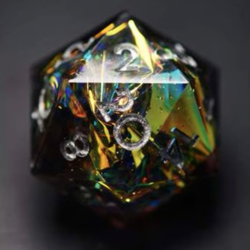 Black Prismatic Shard D20: Dispel Dice · Prologue Kickstarter